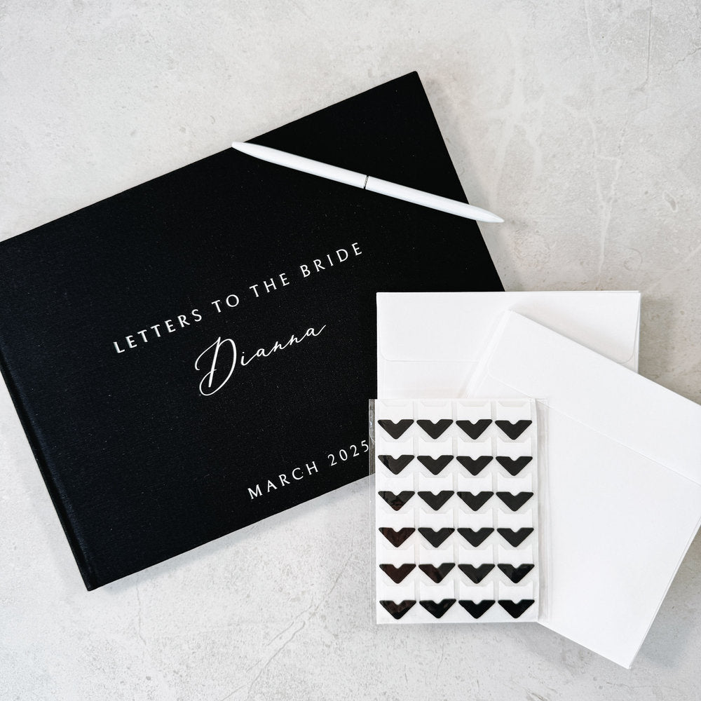 Letters To The Bride Bundle Includes Guest Book Envelopes And Pen