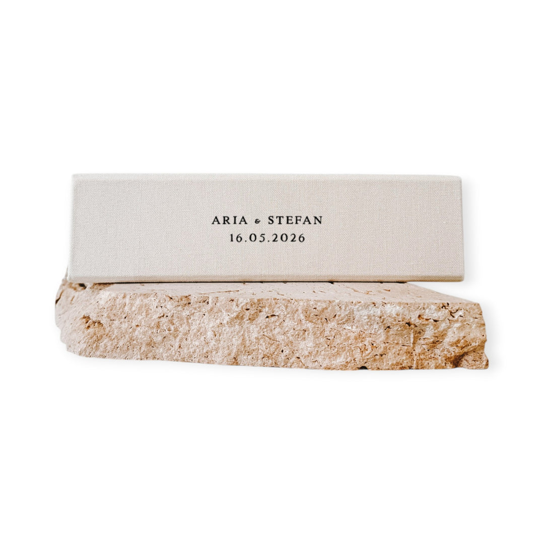 Custom Wedding Photo Album - Linen Wedding Instax Album D02