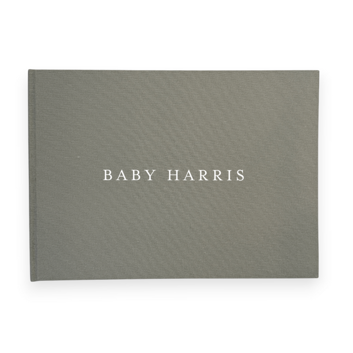 Baby Guest Book SECONDS Linen Landscape
