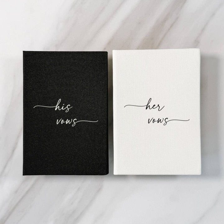Custom Wedding Vow Books - Linen Vow Books D01