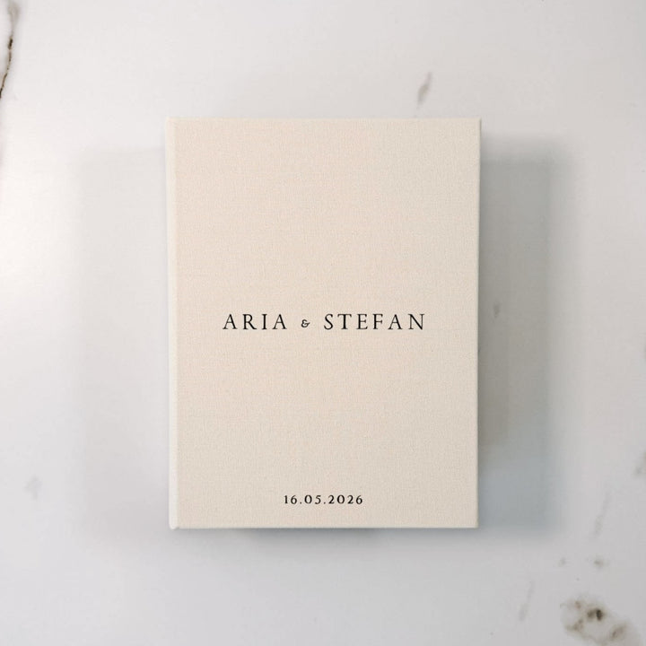 Custom Wedding Photo Album - Linen Wedding Instax Album D03