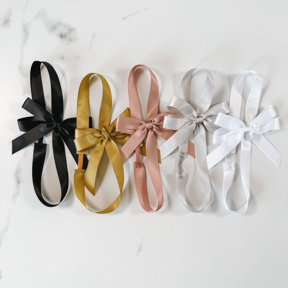 Double Satin Ribbon Bow - Landscape Guest Book