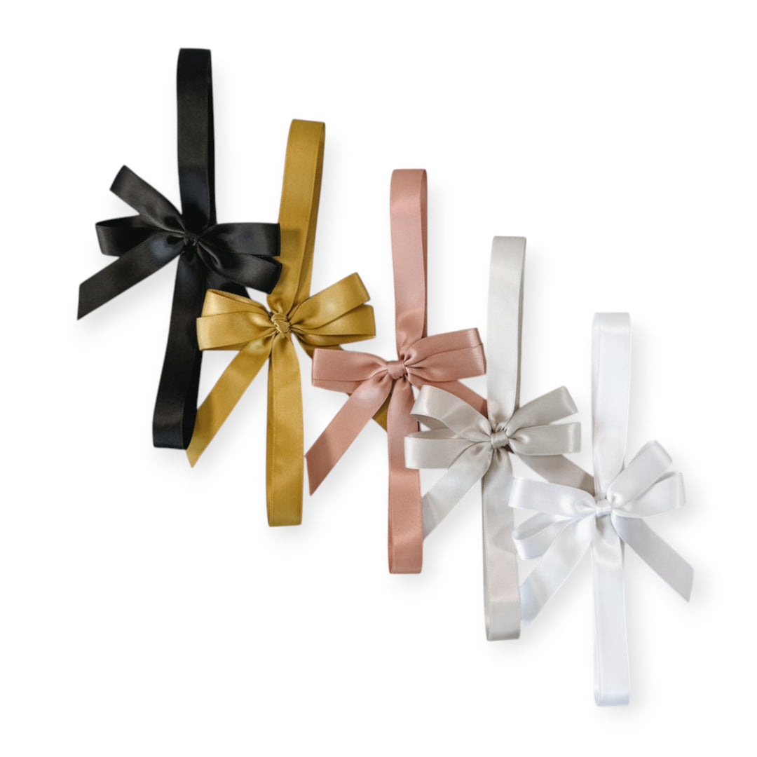Double Satin Ribbon Bow - Landscape Guest Book