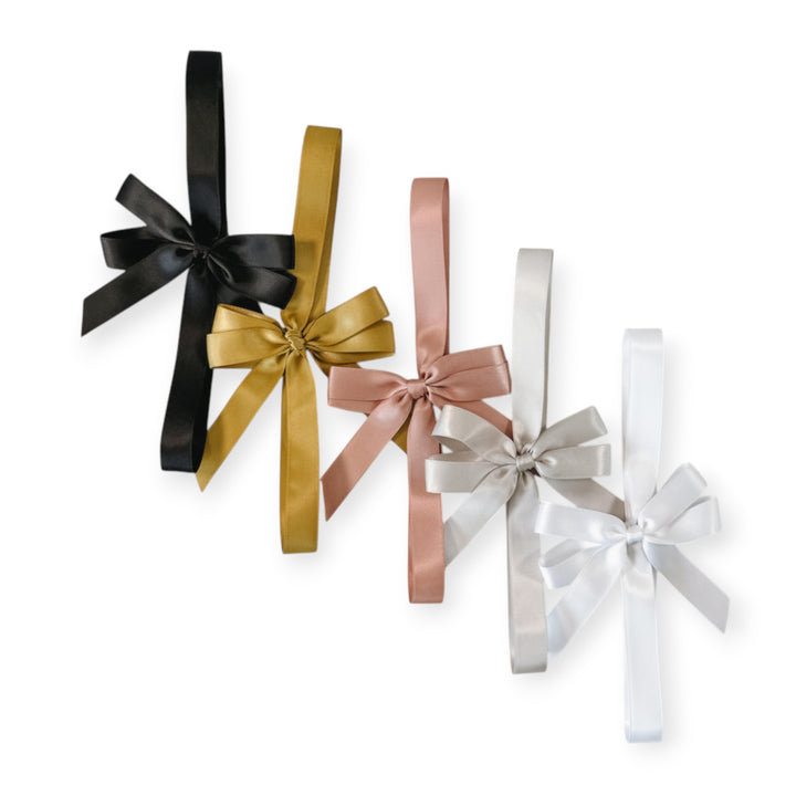 Double Satin Ribbon Bow - Landscape Guest Book