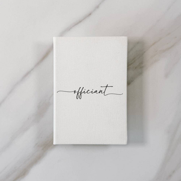 Custom Wedding Vow Books - Linen Vow Books D01