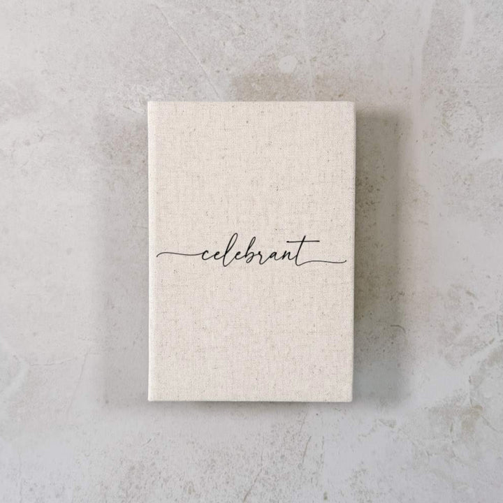 Custom Wedding Vow Books - Linen Vow Books D01