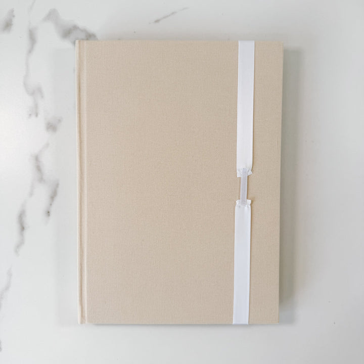 Double Satin Ribbon Bow - Portrait Guest Book