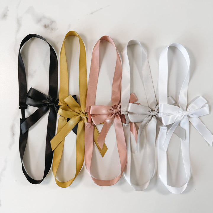 Double Satin Ribbon Bow - Portrait Guest Book