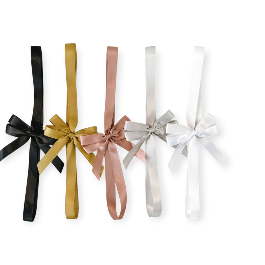 Double Satin Ribbon Bow - Portrait Guest Book