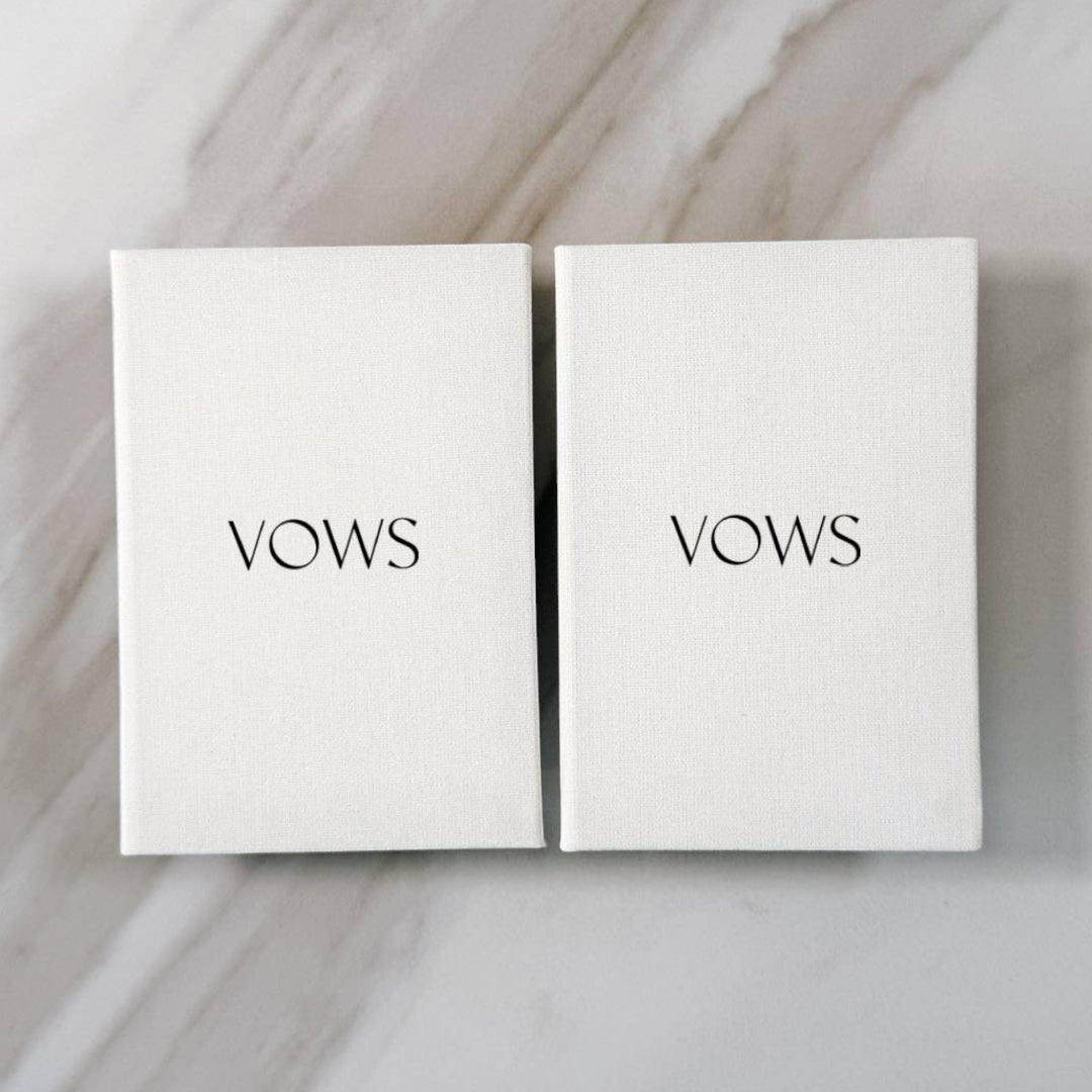 Custom Wedding Vow Books - Linen Vow Books D11
