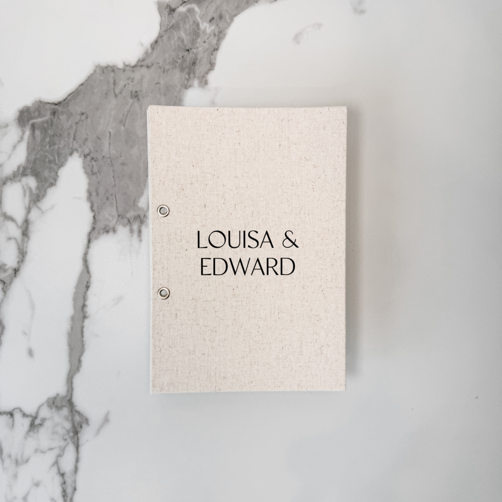 Custom Wedding Card Organiser - Linen Greetings Card Holder D11