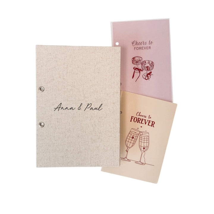 Custom Wedding Card Organiser - Linen Greetings Card Holder D18