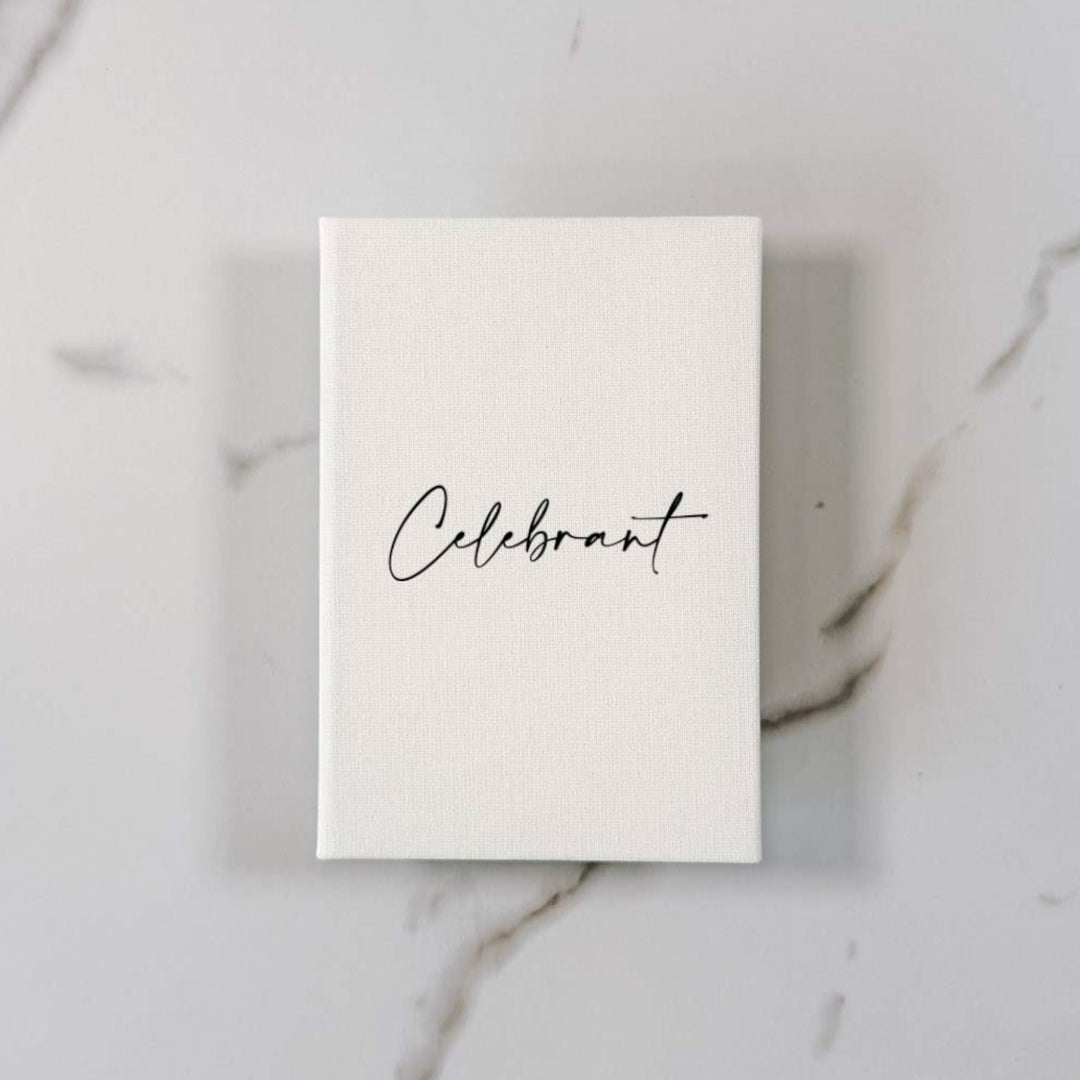 Custom Wedding Vow Books - Linen Vow Books D20