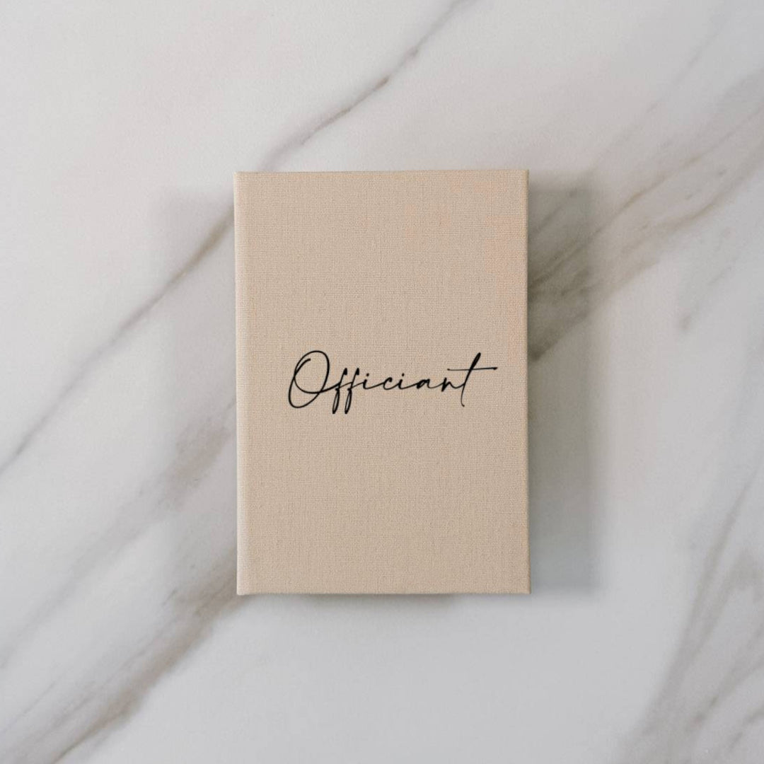 Custom Wedding Vow Books - Linen Vow Books D20