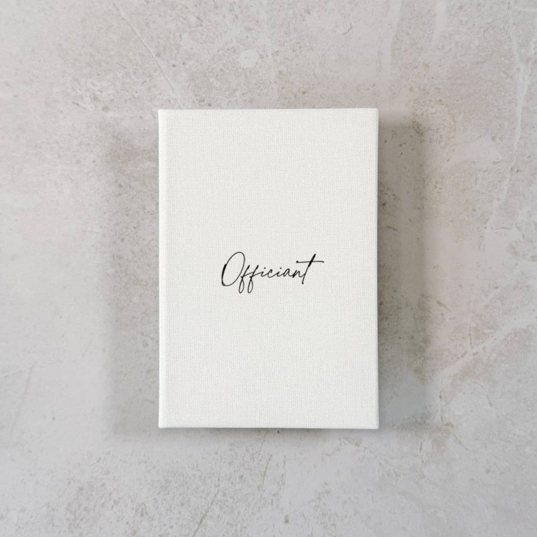 Custom Wedding Vow Books - Linen Vow Books D21