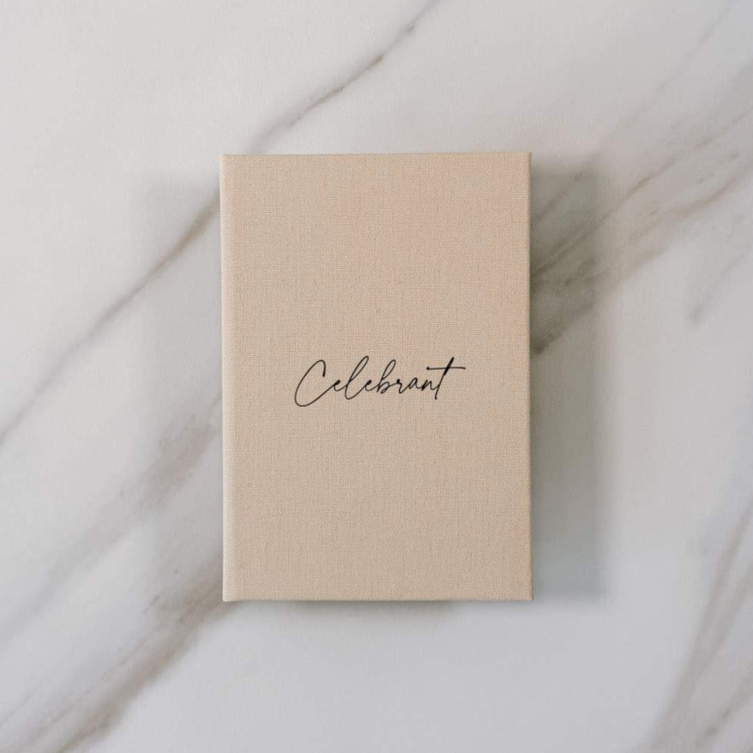 Custom Wedding Vow Books - Linen Vow Books D21