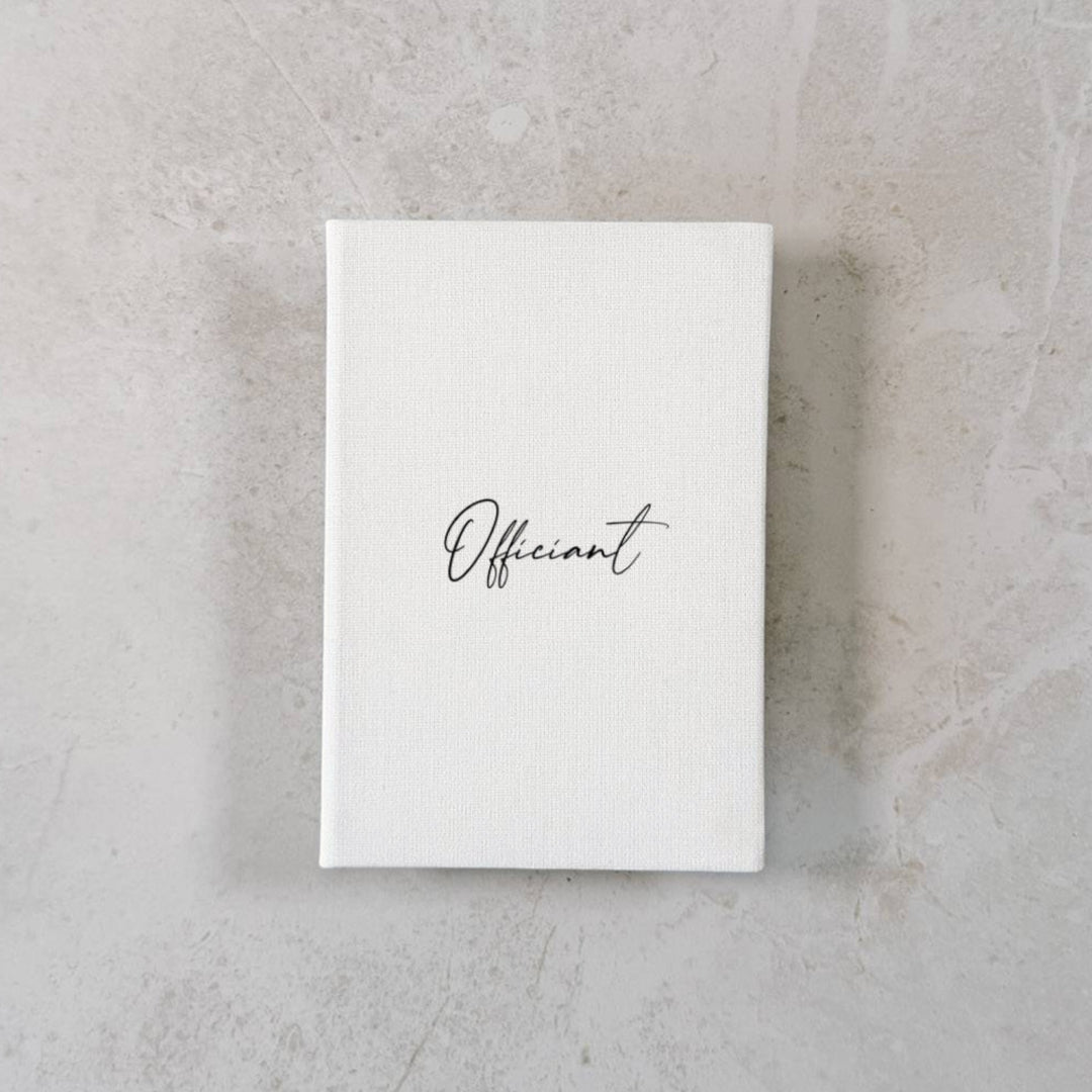 Custom Wedding Vow Books - Linen Vow Books D22