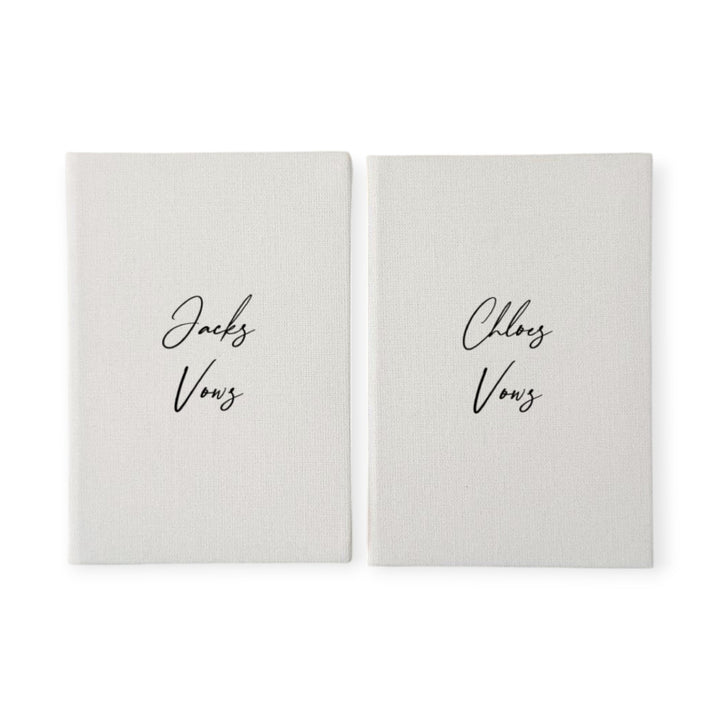 Custom Wedding Vow Books - Linen Vow Books D22
