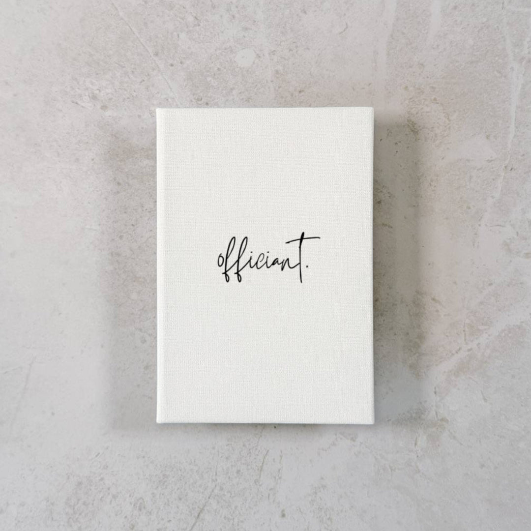 Custom Wedding Vow Books - Linen Vow Books D33