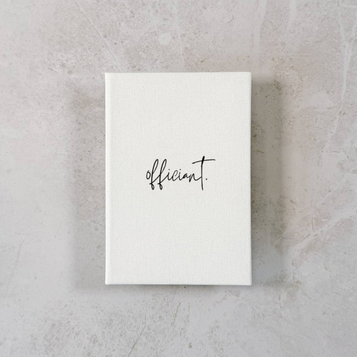 Custom Wedding Vow Books - Linen Vow Books D33