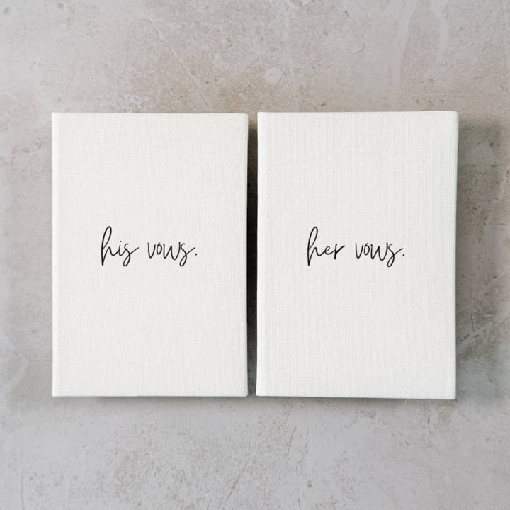Custom Wedding Vow Books - Linen Vow Books D33