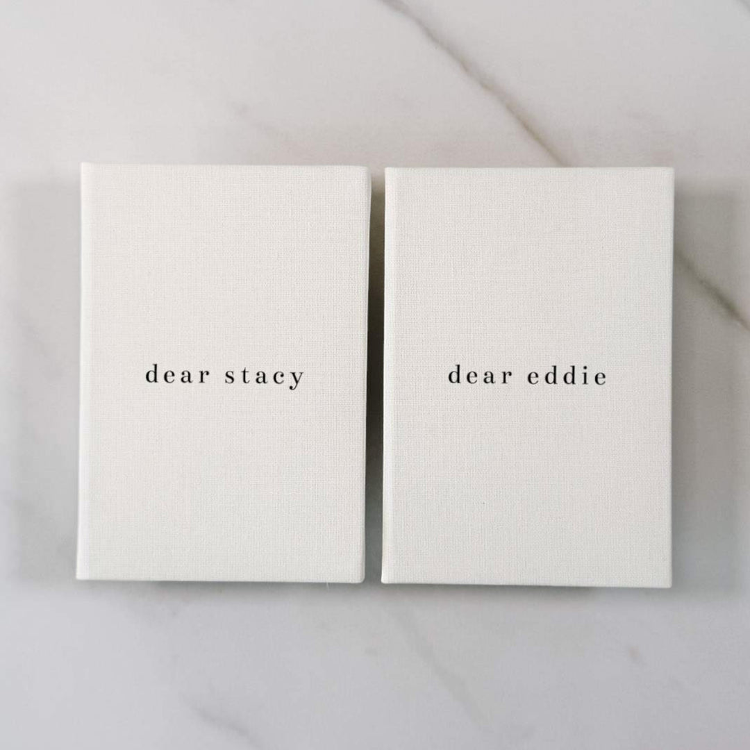 Custom Wedding Vow Books - Linen Vow Books D04