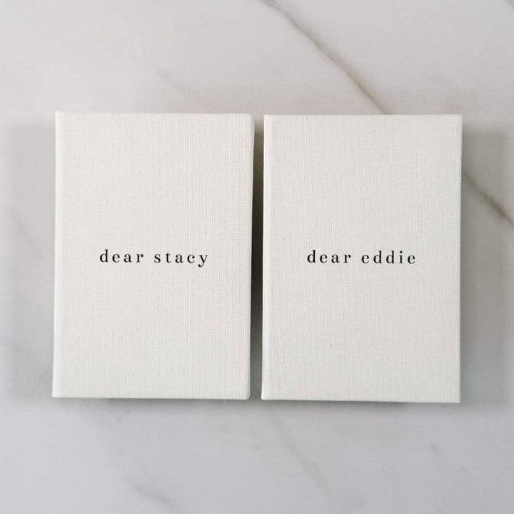 Custom Wedding Vow Books - Linen Vow Books D04