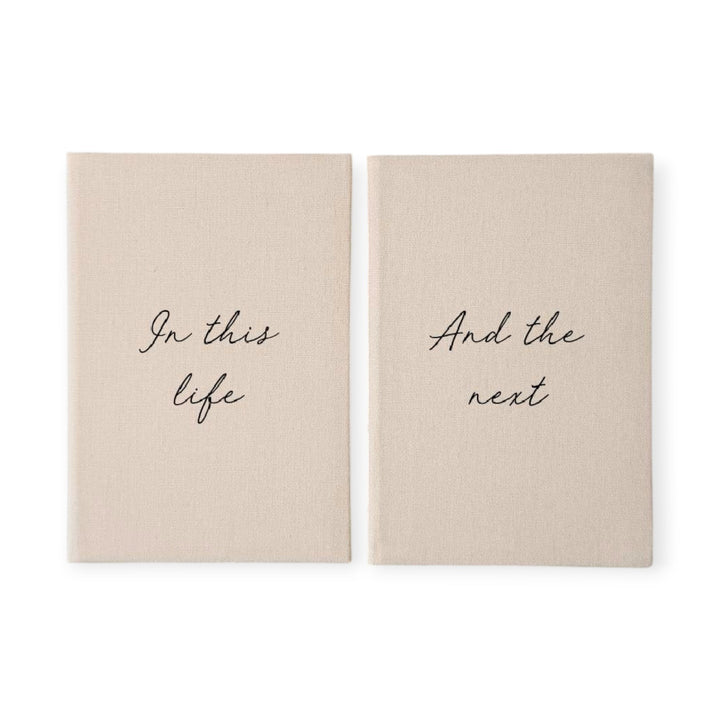 Custom Wedding Vow Books - Linen Vow Books D48a