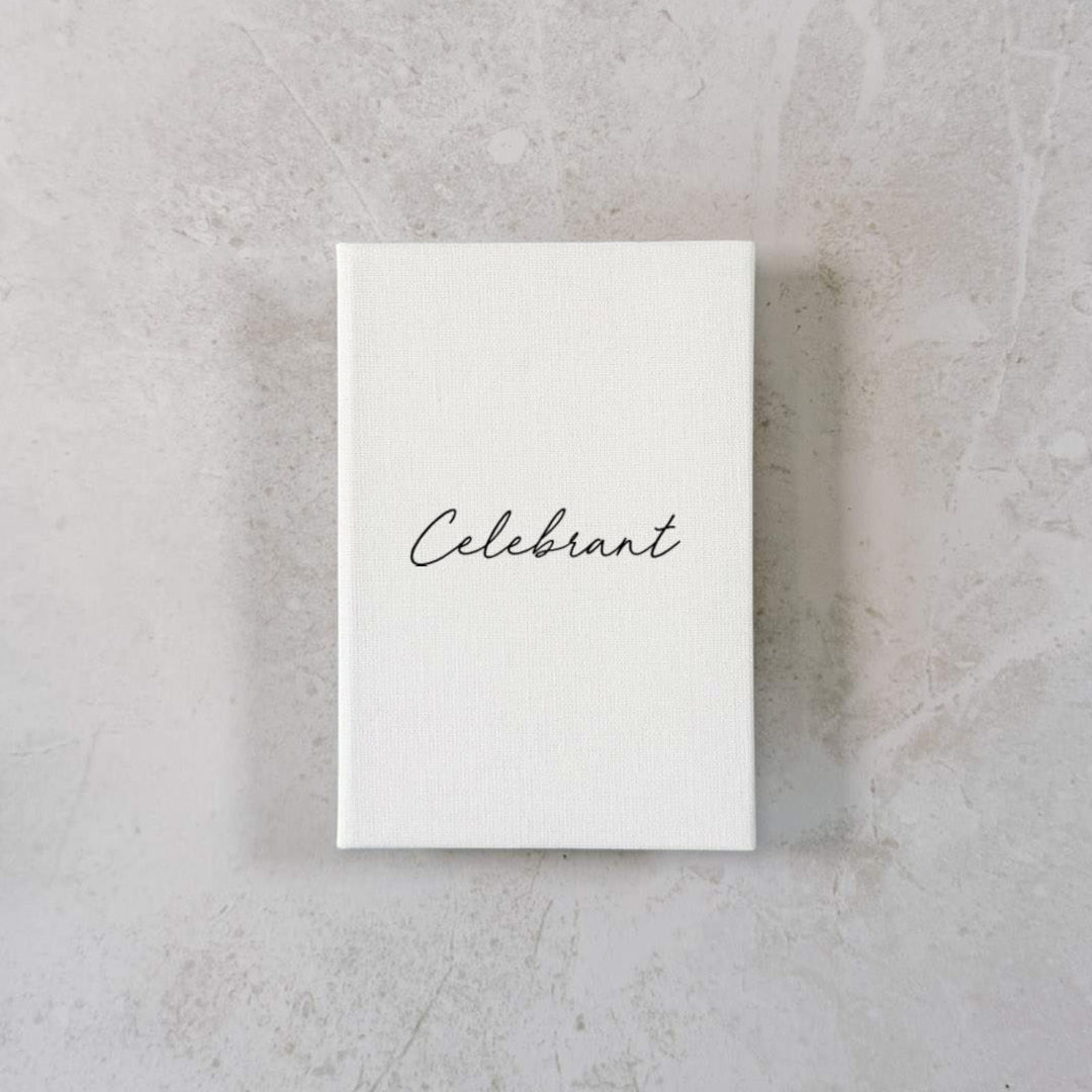 Custom Wedding Vow Books - Linen Vow Books D48a