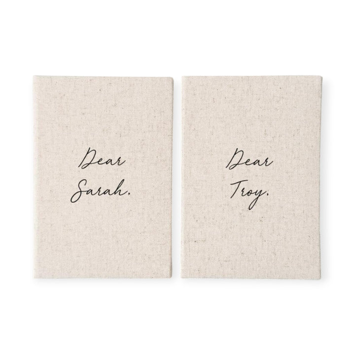 Custom Wedding Vow Books - Linen Vow Books D48