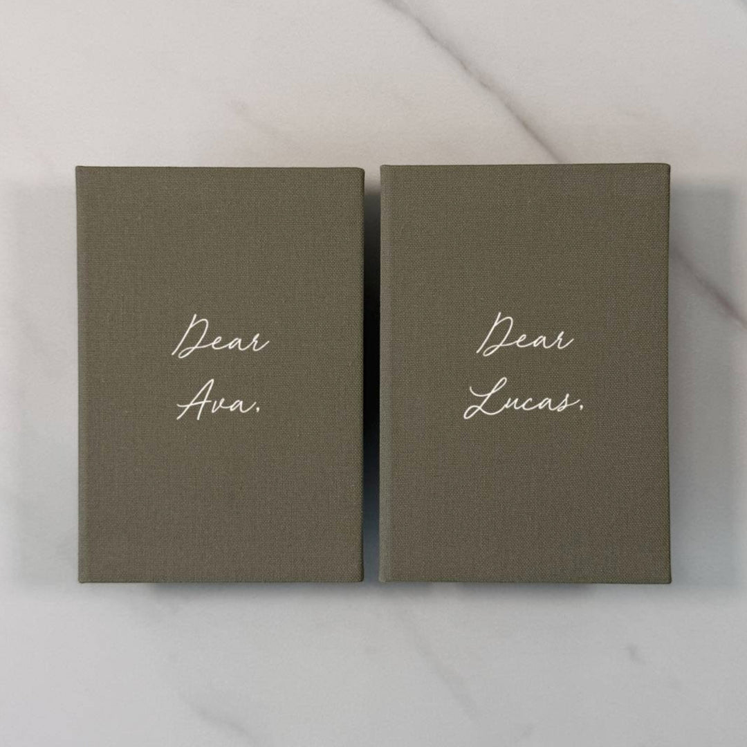 Custom Wedding Vow Books - Linen Vow Books D48