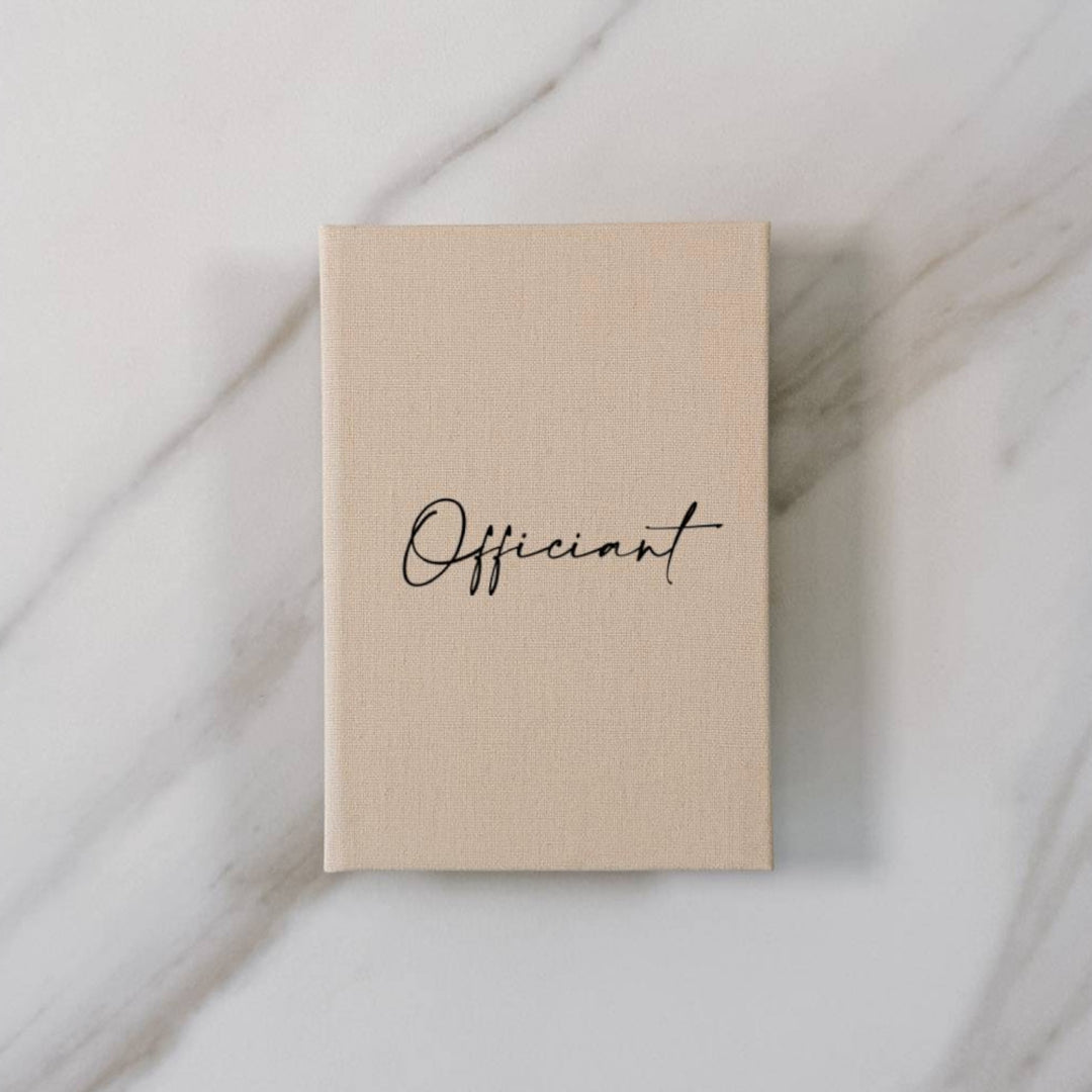 Custom Wedding Vow Books - Linen Vow Books D54