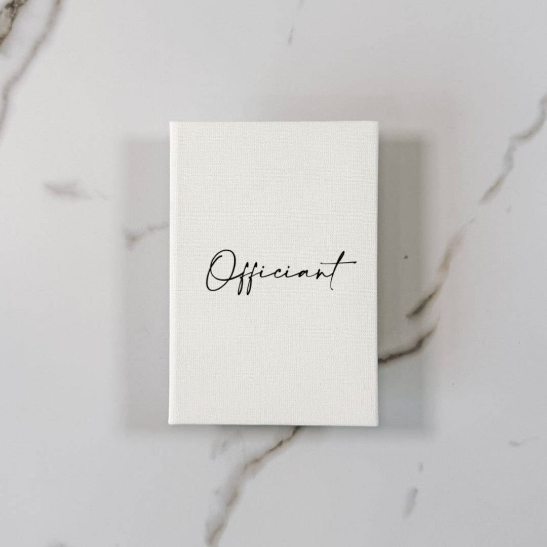 Custom Wedding Vow Books - Linen Vow Books D54