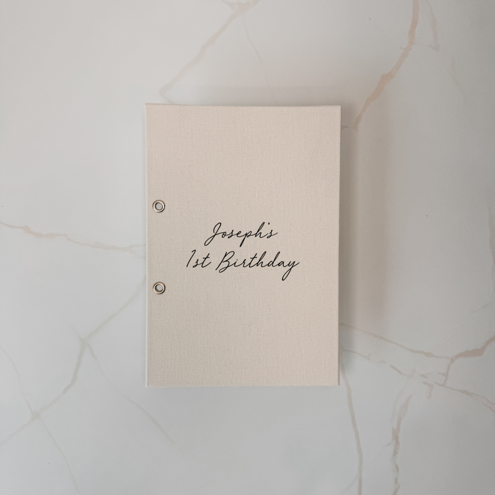 Custom Birthday Card Organiser - Linen Greetings Card Holder D55