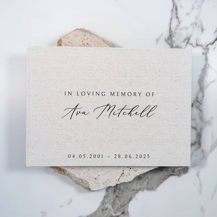Memorial Guest Book LX