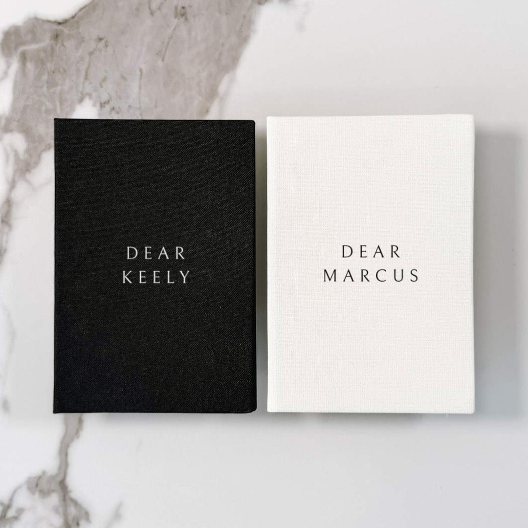 Custom Wedding Vow Books - Linen Vow Books D07