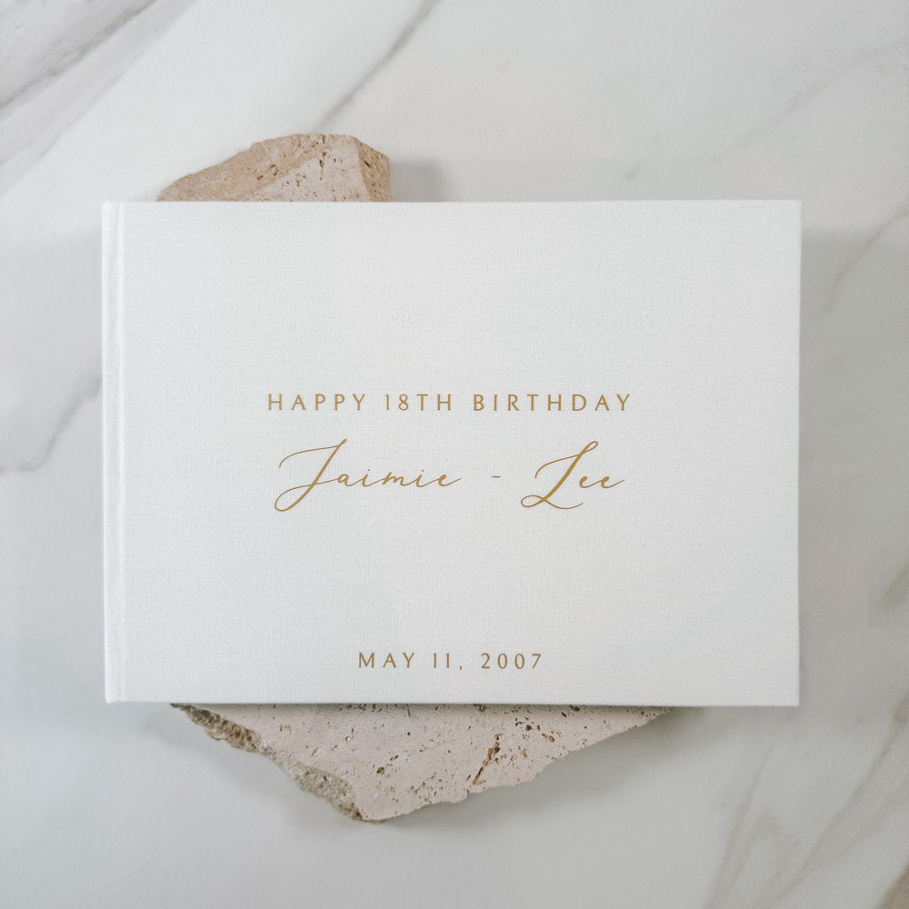 Birthday Guest Book LXXII