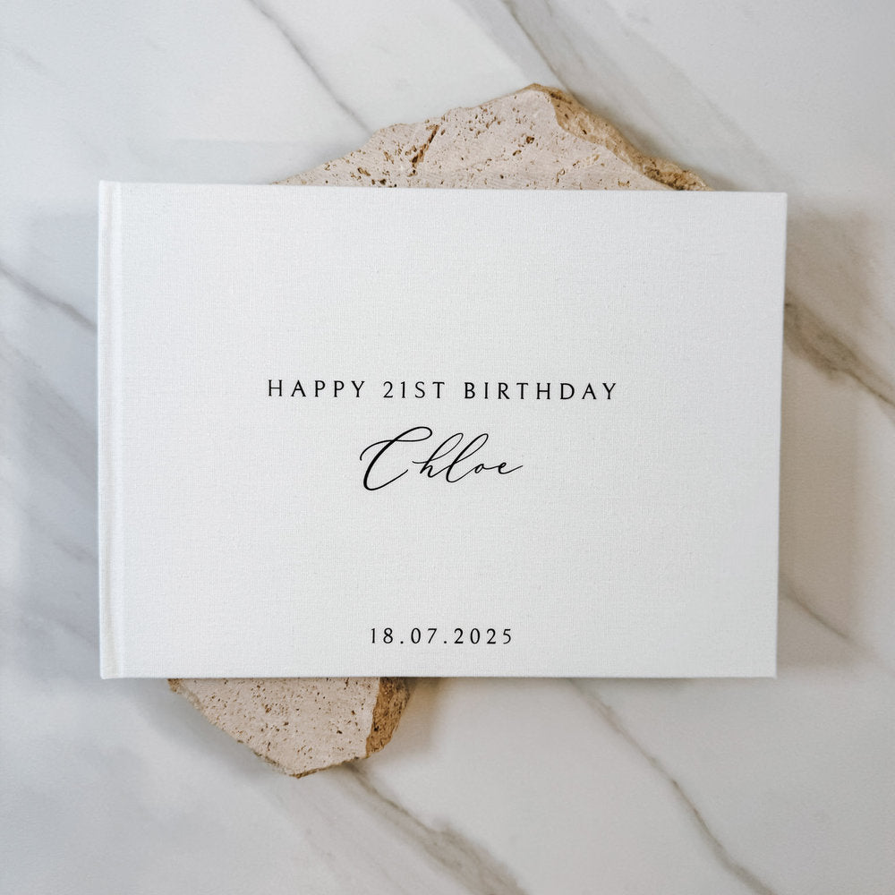 Birthday Guest Book LXXII