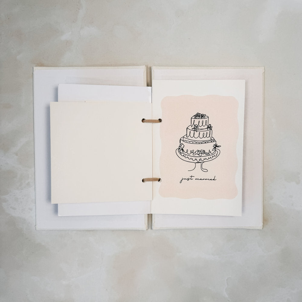 Custom Engagement Card Organiser - Linen Greetings Card Holder D33