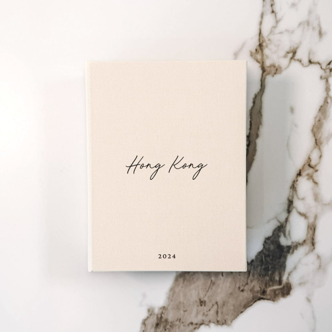 Custom Travel Photo Album - Linen Travel Instax Album D82