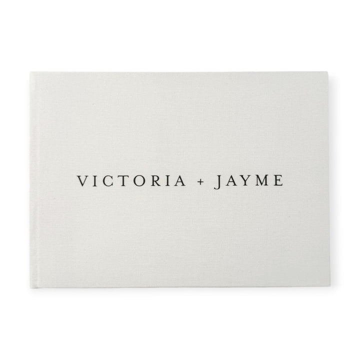 Custom Guest Book SECONDS - Linen Landscape