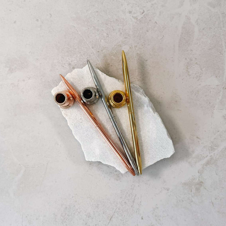 Guest Book Pen Set with Stand - Smudge Proof Writing Pen