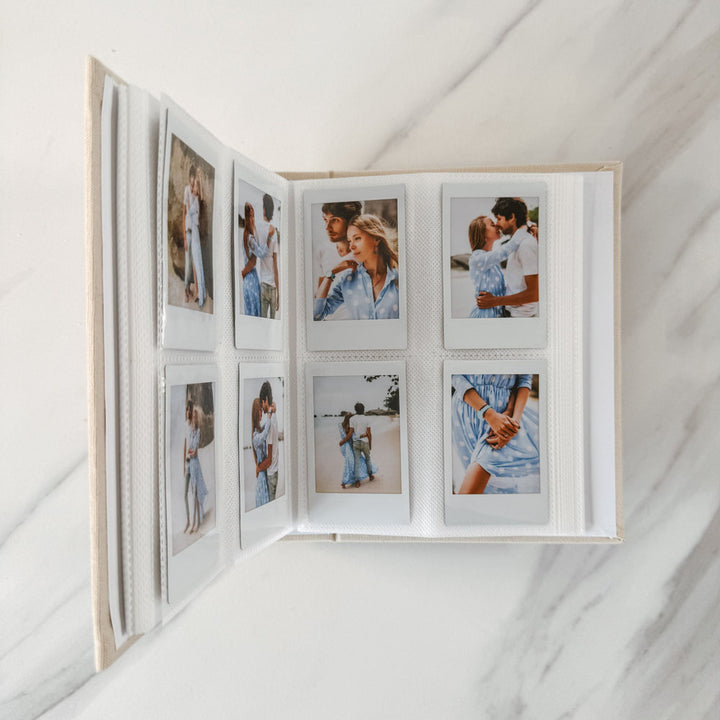 Custom Engagement Photo Album - Linen Engagement Instax Album D33