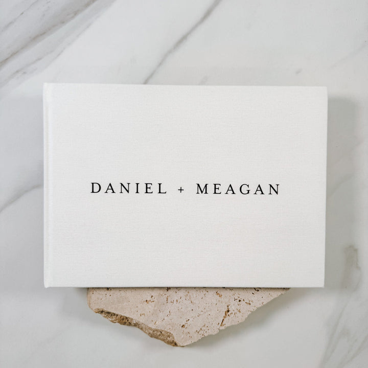 Custom Guest Book SECONDS - Linen Landscape